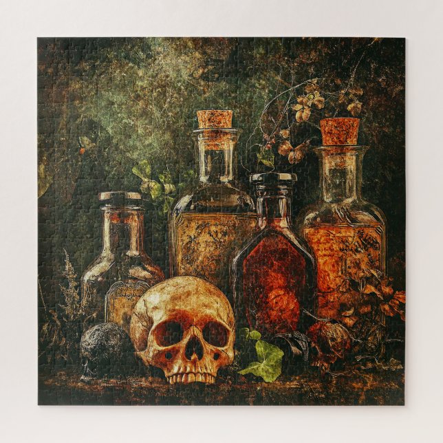 Halloween Vintage Apothecary Puzzle (Vertical)