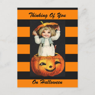 Halloween vintage art postcard