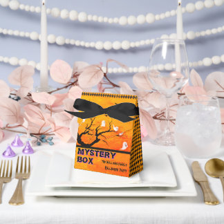 Halloween Vintage Ghost Treat Tricks Party Mystery Favor Box