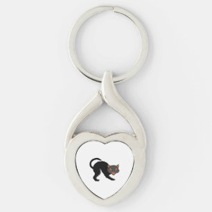 Halloween Vintage Halloween Cat Keychain
