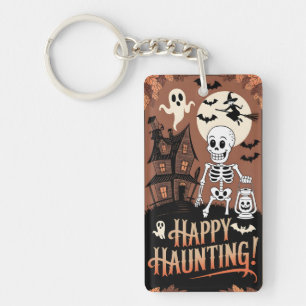 Halloween Vintage Happy Fear Keychain