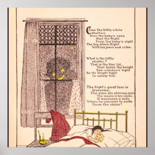 Halloween Vintage Nighttime Dreams Poster