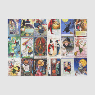 Halloween Vintage Postcard Tissue Paper