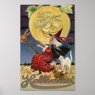 Halloween vintage poster