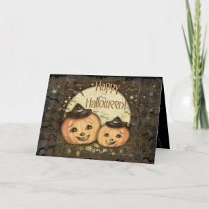 Halloween Vintage Pumpkin Card