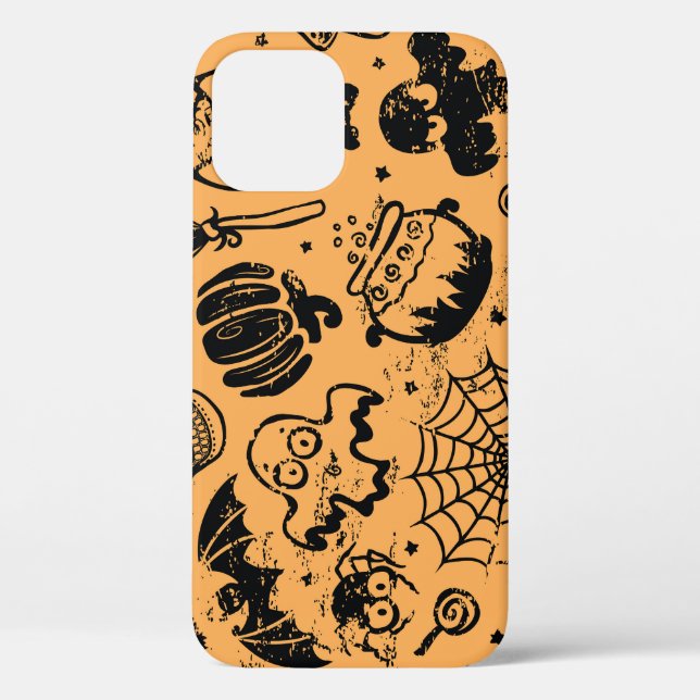Halloween Vintage Seamless Business Case-Mate iPhone Case (Back)