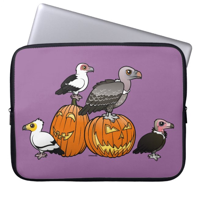 Halloween Vultures Laptop Sleeve (Front)