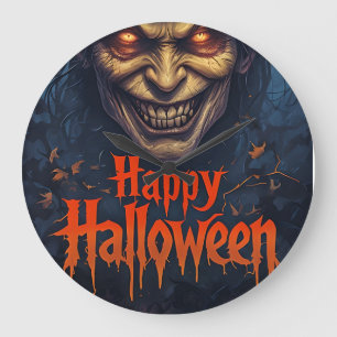 halloween wall art clock