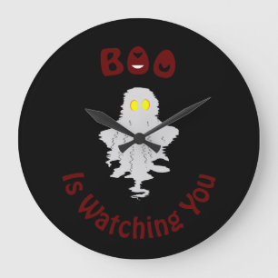 Halloween Wall Clock Boo Is Watching You