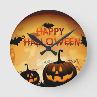 Halloween watch round clock