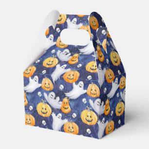 Halloween Watercolor Pattern Favor Box