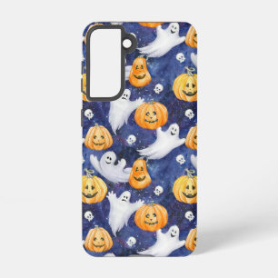 Halloween Watercolor Pattern Samsung Galaxy Case
