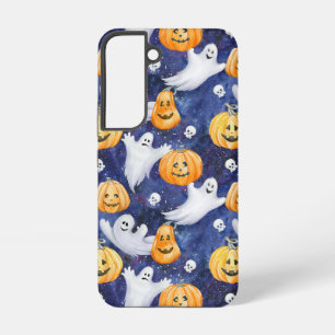 Halloween Watercolor Pattern Samsung Galaxy Case