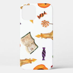 Halloween Watercolor: Seasonal Pattern iPhone 12 Case