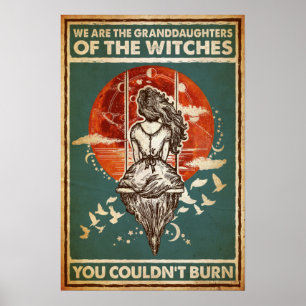 Halloween We Are Granddaughters Of The Witches Poster