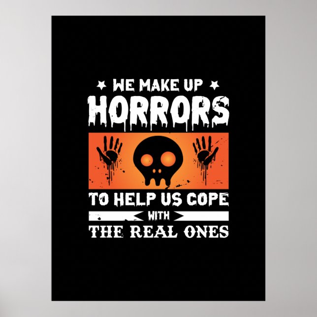 Halloween We Make Up Horrors Poster (Front)