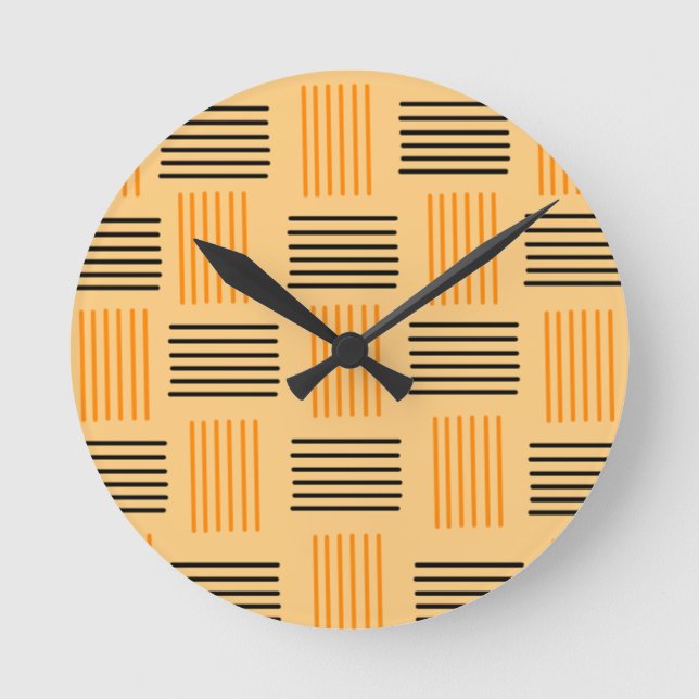 Halloween Weave  Round Clock (Front)