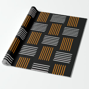 Halloween Weave  Wrapping Paper