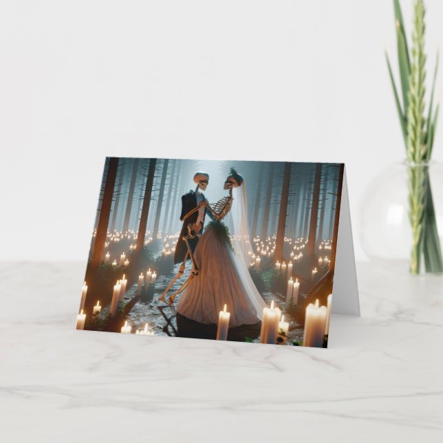 Halloween Wedding Dance Card (Front)