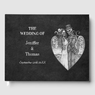 Halloween wedding guest book