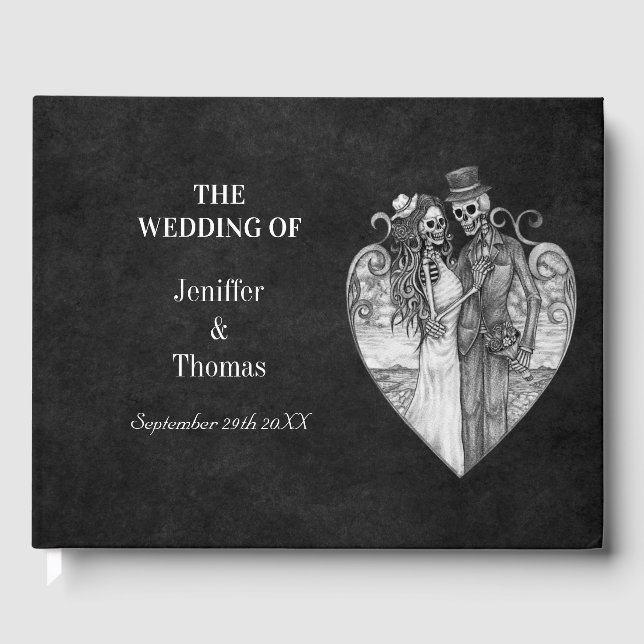 Halloween wedding guest book (Front)