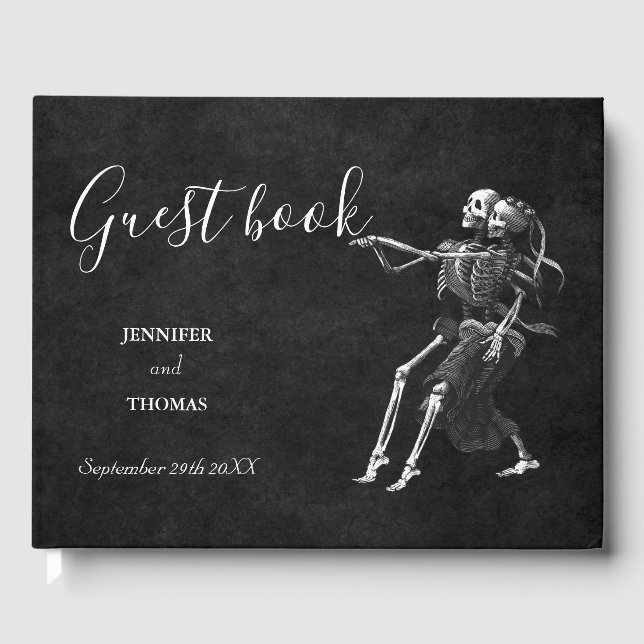 Halloween wedding guest book (Front)