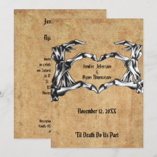 halloween wedding Invitation