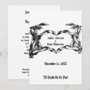 halloween wedding Invitation