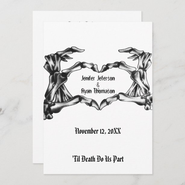 Skull Wedding Invitations &amp; Announcements | Zazzle CA