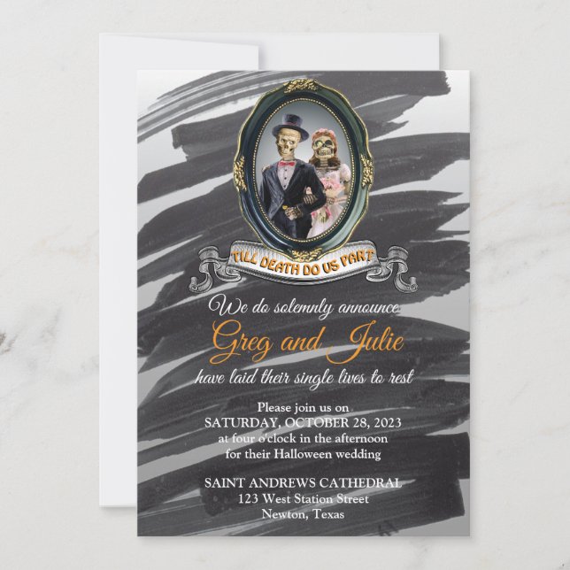 Halloween Wedding Invitation (Front)