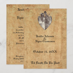 halloween wedding Invitation