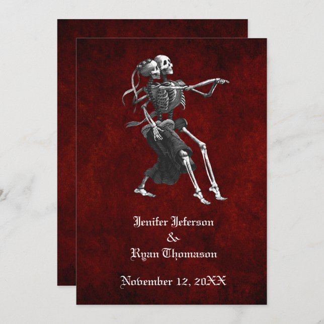 halloween wedding Invitation (Front/Back)