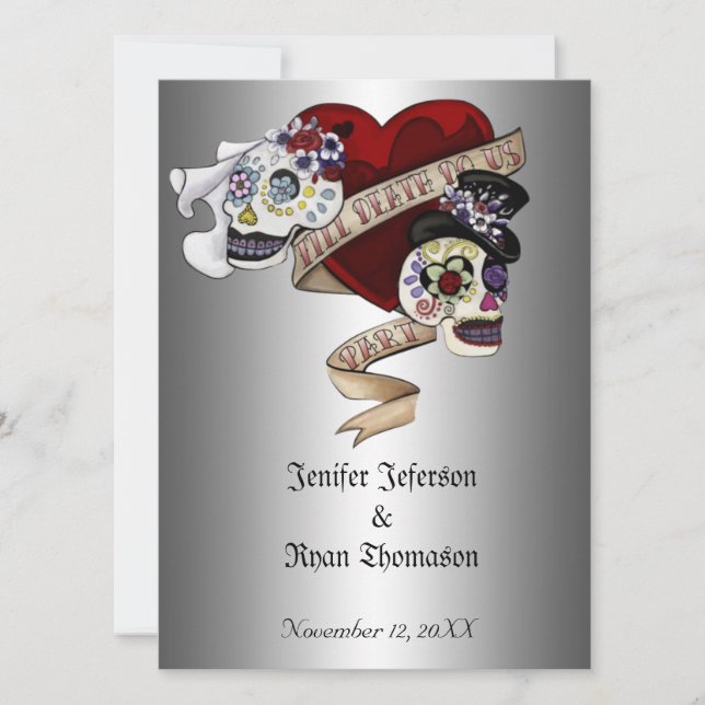 halloween wedding Invitation (Front)