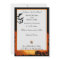 Halloween Wedding Invitation Flat Card Spooky Bats