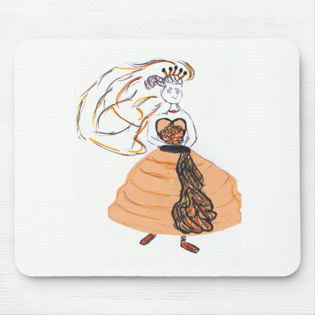 Halloween Wedding Mouse Pad (Front)