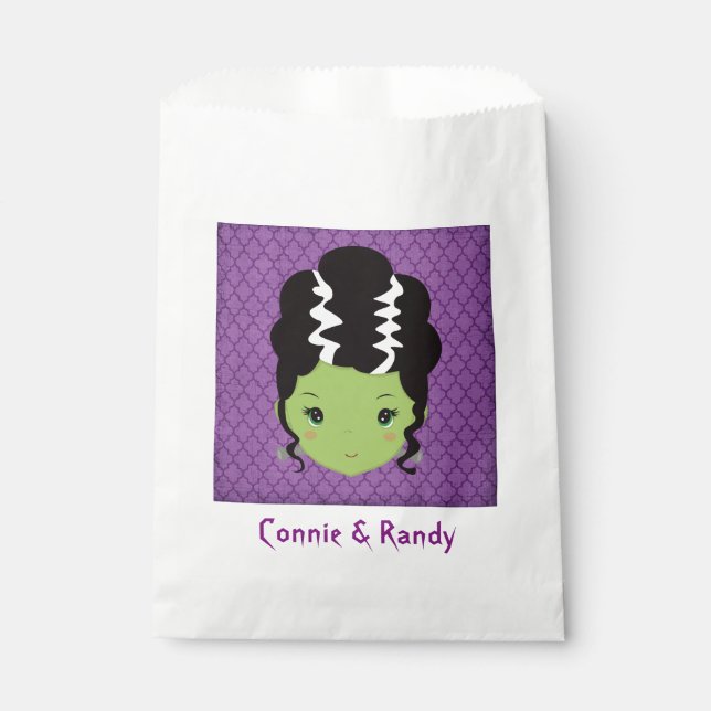 Halloween Wedding Paper Favour Bag (Front)