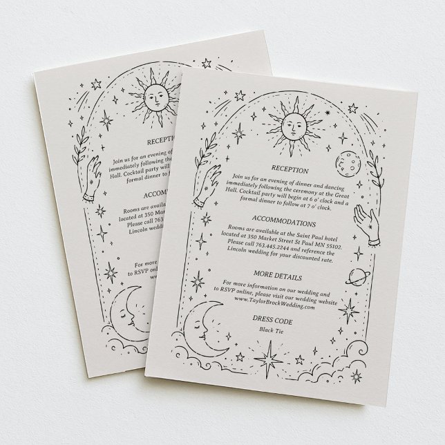 Halloween Wedding Qr Code Details  Enclosure Card (Creator Uploaded)