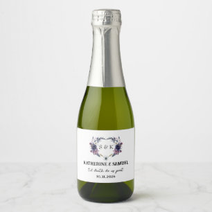 Halloween Wedding Sparkling Wine Label