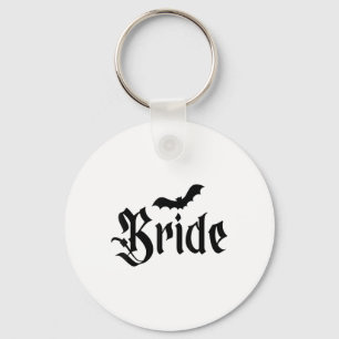 Halloween Wedding Spooky Bride Groom Couple Matchi Keychain