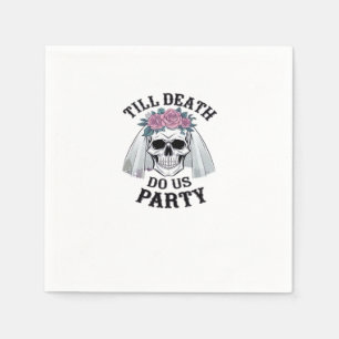 Halloween Wedding Spooky - Till Death Do Us Party Napkin