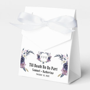 Halloween Wedding Till Death Do Us Part Favor Box