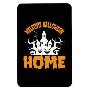 Halloween Welcome Halloween Home Birthday Magnet