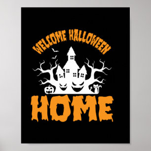 Halloween Welcome Halloween Home Birthday Poster
