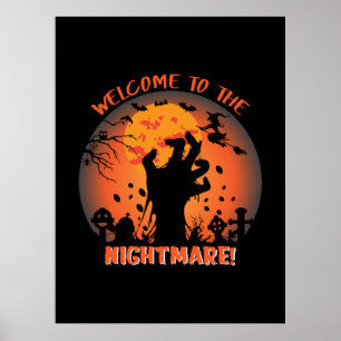 Halloween Welcome To The Nightmare Poster