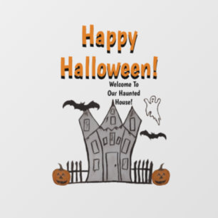 Halloween Welcome Window Cling