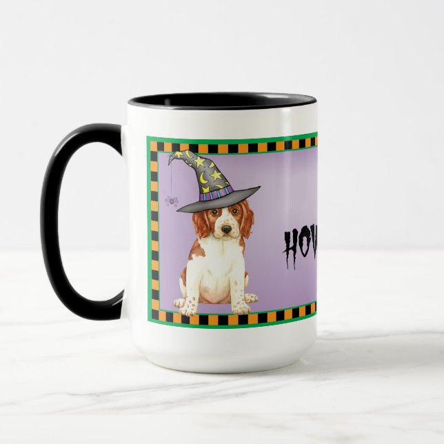 Halloween Welsh Springer Spaniel Mug (Left)