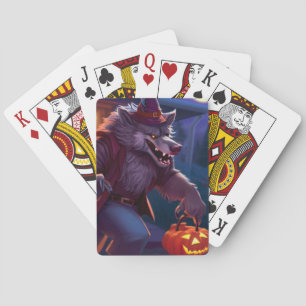 Halloween/werewolf/fall/autumn Playing Cards