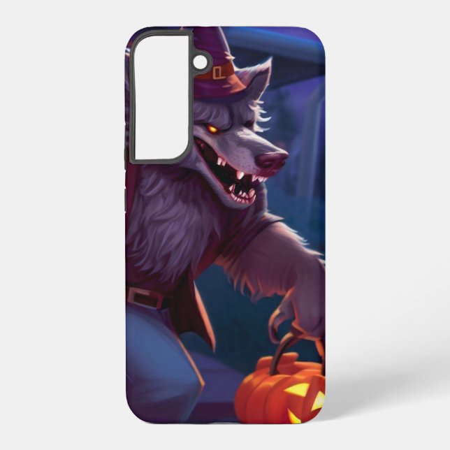 Halloween/werewolf/fall/autumn Samsung Galaxy S22+ Case (Back)