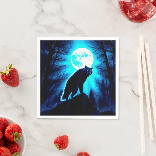 HALLOWEEN WEREWOLF NAPKIN (Insitu)