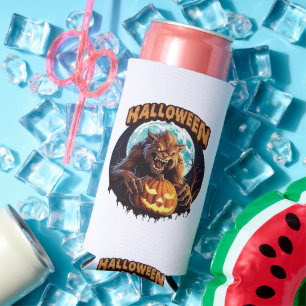 Halloween Werewolf Seltzer Can Cooler